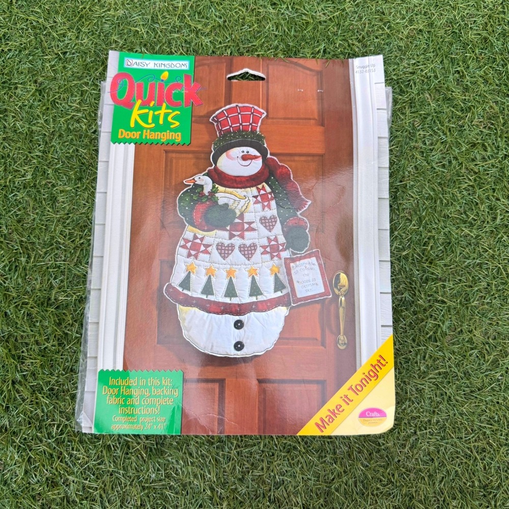 Daisy Kingdom Quick Kits Door Hanging Snowman Craft‎ Kit New Sealed